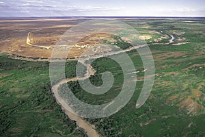 Aerial view of the Diamantina river photo