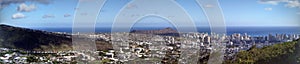 Aerial view of Diamondhead, Waikiki, Kapahulu, Kahala, Pacific ocean