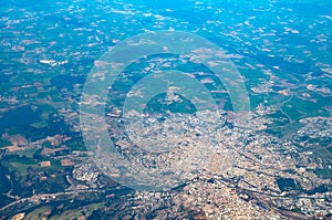 Aerial view of Dijon, France