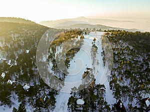 Aerial view at Divcibare, Serbia