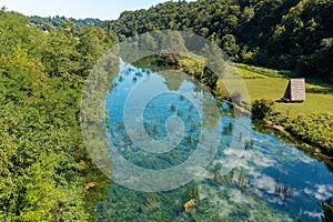 Aerial view of the Dobra River