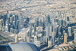 Aerial view of Doha, Qatar