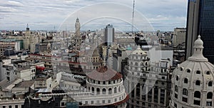 Aerial view of domes of Building in Buenos Aires, Argentina photo
