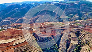 Aerial View of Dongchuan Red Land