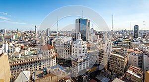 Aerial view of downtown Buenos Aires in high resolution - Buenos Aires, Argentina photo