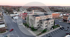 Aerial View Downtown City Center Princeton Kentucky USA