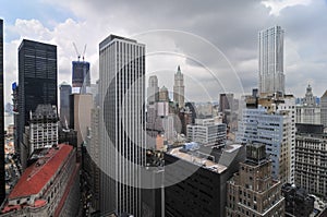 Aerial View of Downtown Manhattan