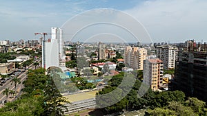 Aerial view of downtown Maputo