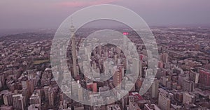 Aerial view of downtown with offices and residential buildings, Johannesburg, South Africa