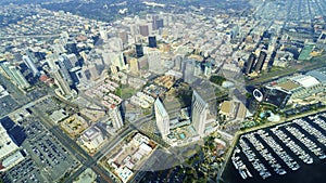 Aerial view of Downtown San Diego photo