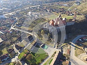 Aerial view of Dracula Castle