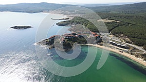 Aerial view of The Driver Beach near resort of Dyuni, Bulgaria