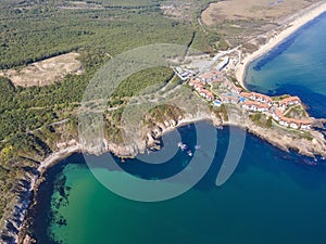 Aerial view of The Driver Beach near resort of Dyuni, Bulgaria