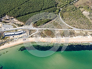 Aerial view of The Driver Beach near resort of Dyuni, Bulgaria