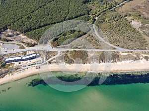 Aerial view of The Driver Beach near resort of Dyuni, Bulgaria