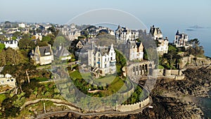 Aerial view by drone, Dinard, France