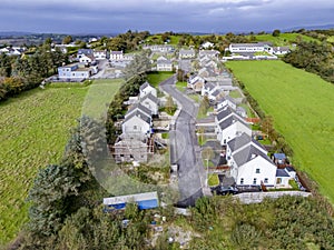 Aerial view of the Drumbaron Park in Ardara in County Donegal - Ireland