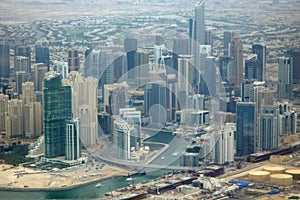 Aerial view of Dubai Marina