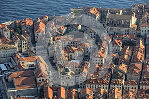 Aerial view of Dubrovnik