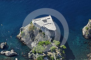 Aerial view of Dubrovnik, Croatia