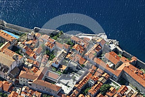 Aerial view of Dubrovnik, Croatia