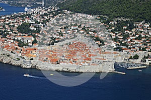 Aerial view of Dubrovnik, Croatia