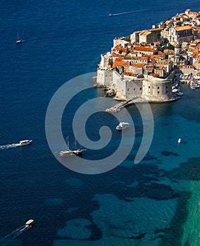 Aerial view at Dubrovnik - Croatia