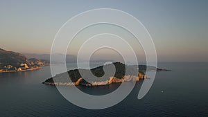 Aerial View of Dubrovnik Old Town at Sunset , UNESCO Site, Croatia. part21