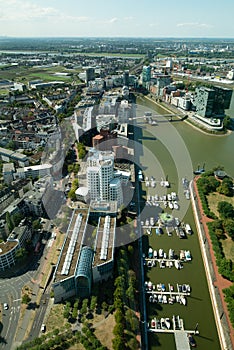 Aerial view of DÃÂ¼sseldorf, Germany. photo