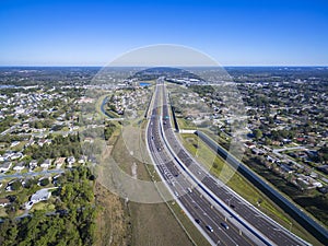 Aerial view of 408 East West Expressway Orlando Florida photo