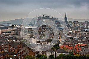 Aerial view of Edinburgh, Scotland