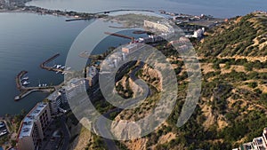 Aerial view of El Morro hill in Lecheria, located in the north of Anzoátegui State, Venezuela