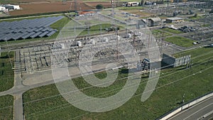 Aerial View Electrical Substation