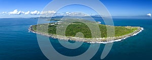 Aerial view of Eluanbi Park and Kenting national park, Taiwan