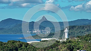 Aerial view of Eluanbi Park and lighthouse , Kenting national park,Taiwan.