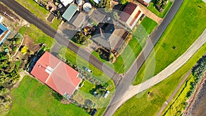 Aerial view of Emu Bay homes in Kangaroo Island, South Australia