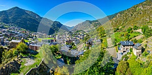 Aerial view of Encamp, Andorra