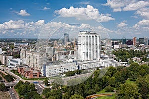 Aerial view of the Erasmus university of Rotterdam