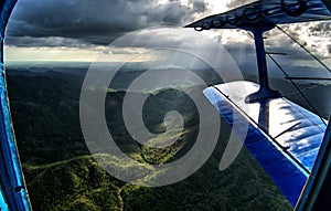 Aerial view of Escambray mountains, Cuba