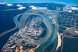 Aerial View of Estuary