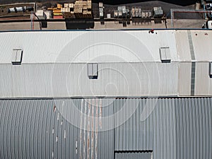 Aerial view from a factory building, wharehouse photo