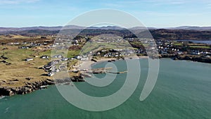 Aerial view of Falcarragh in County Donegal - Ireland