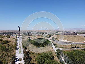 Aerial view of Famous Colossal Monument