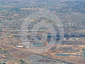 Aerial view of the famous Las Vegas cityscape