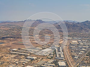 Aerial view of the famous Las Vegas cityscape