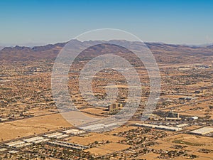 Aerial view of the famous Las Vegas cityscape