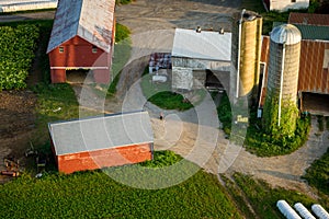 Aerial View of Farm.