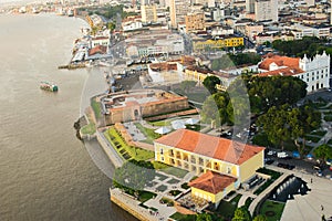 Aerial view of Feliz LusitÃ¢nia and Casa das Onze Janelas