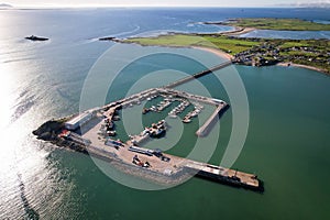 Aerial view of Fenit harbour