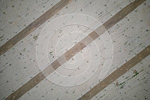 Aerial view of fields in Bakersfield, California